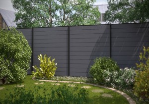 Witterungsbeständiger Gartenzaun für den Außenbereich, separates Brett
